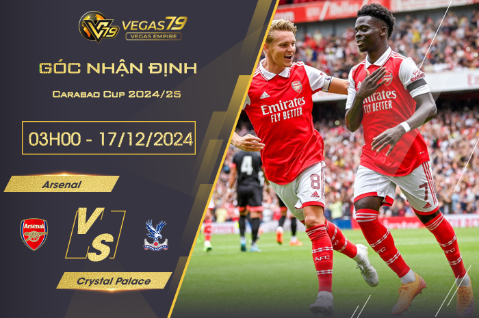 Nhận định Arsenal vs Crystal Palace lúc 02h30 ngày 19/12